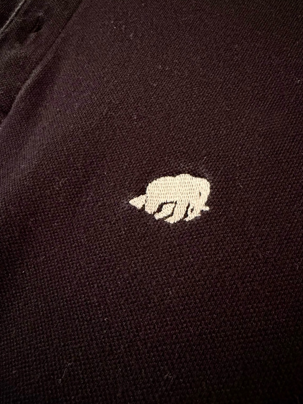 Banana Republic Black Polo with Small Embroidered Elephant - Picture 2 of 3